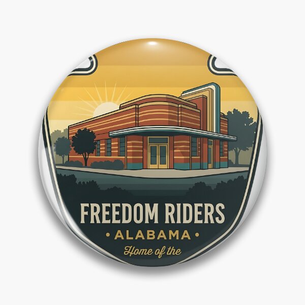 Artikelvorschau, Freedom Riders National Monument Alabama Arrowhead Sticker entworfen und verkauft von DetourDgn.