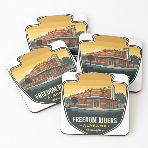 Item preview, Freedom Riders National Monument Alabama Arrowhead Sticker designed and sold by DetourDgn.