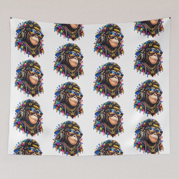 Item preview, Crowned Gorilla Streetwear – Colorful Graffiti Urban Art designed and sold by KTD28_SHOP.