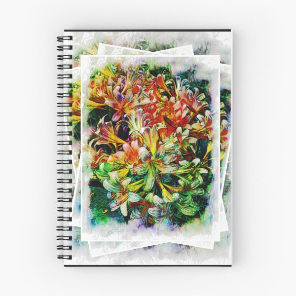 Item preview, Multicolored lilies framed and stacked designed and sold by Bonnie's Playground.