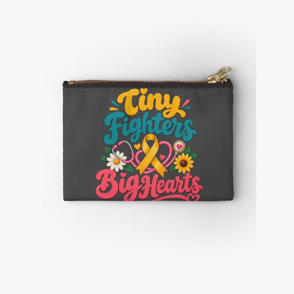Item preview, Tiny Fighters Big Hearts Childhood Cancer Awareness designed and sold by PunchDrop.