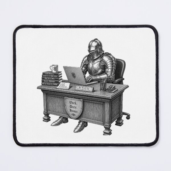 Item preview, Per My Last Raven Funny Medieval Knight Office Humor designed and sold by CoolCrazyChaos.