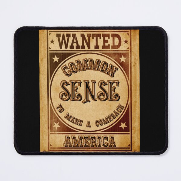 Item preview, Wanted Common Sense To Make A Comeback - Funny Vintage Western Poster designed and sold by PoppaBear71.