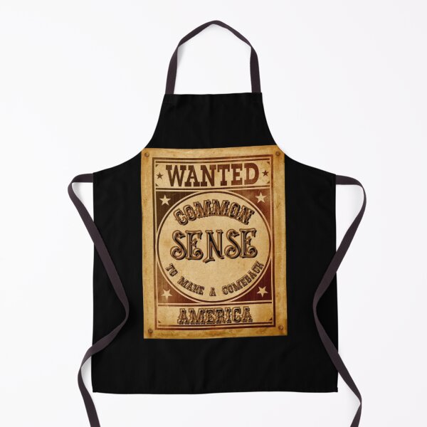 Item preview, Wanted Common Sense To Make A Comeback - Funny Vintage Western Poster designed and sold by PoppaBear71.