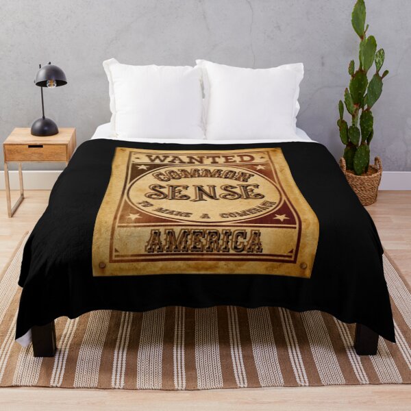 Item preview, Wanted Common Sense To Make A Comeback - Funny Vintage Western Poster designed and sold by PoppaBear71.