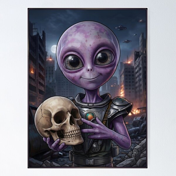 Item preview, Trophy of the Purple Visitor designed and sold by IdaJeanCrowley.