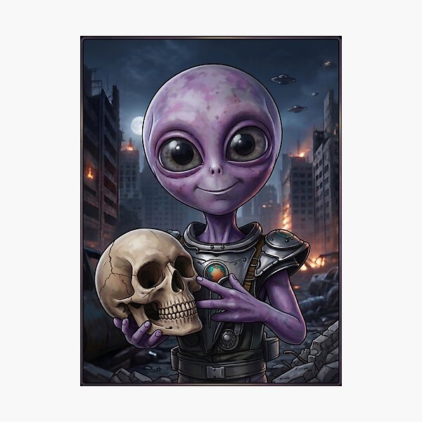Item preview, Trophy of the Purple Visitor designed and sold by IdaJeanCrowley.