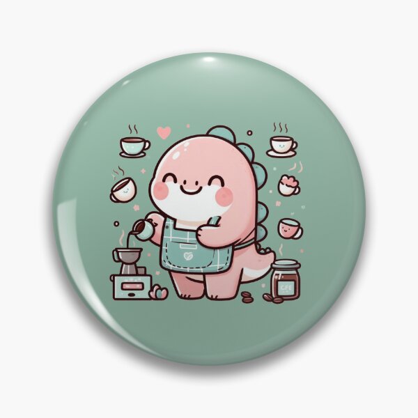 Item preview, Dinosaur Tea Barista designed and sold by Safe Haven Pets.