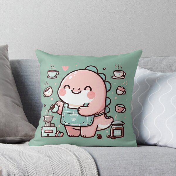 Item preview, Dinosaur Tea Barista designed and sold by Safe Haven Pets.