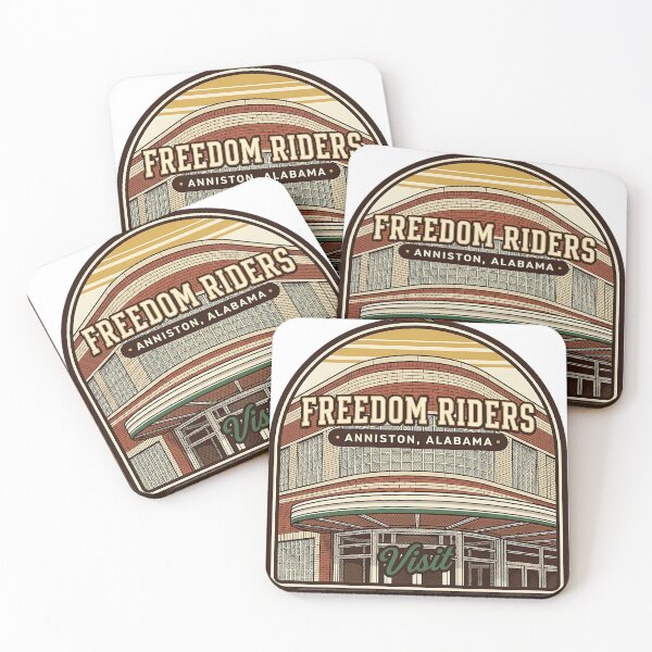 Item preview, Freedom Riders Bus Station Close-Up Halftone Arch Sticker designed and sold by DetourDgn.