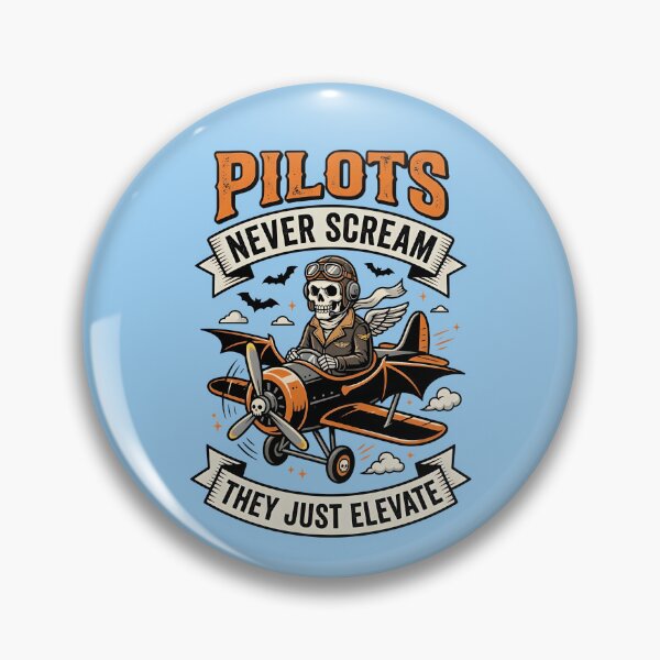 Item preview, Pilots never scream, they just elevate - Spooky season for pilots designed and sold by ParadoxParadox.