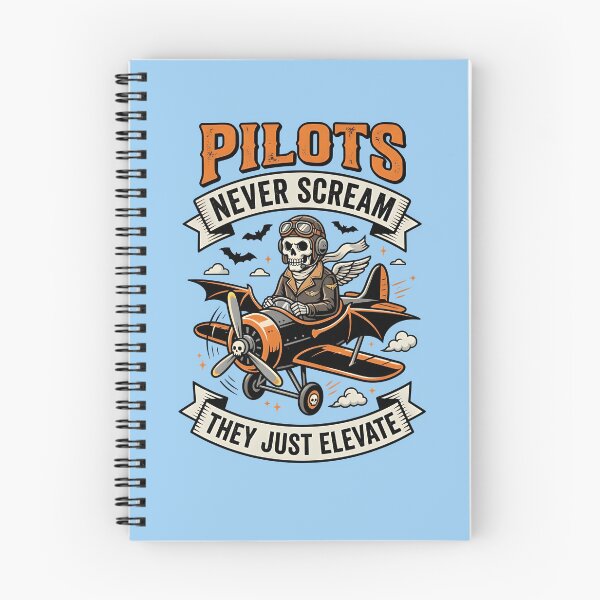 Item preview, Pilots never scream, they just elevate - Spooky season for pilots designed and sold by ParadoxParadox.