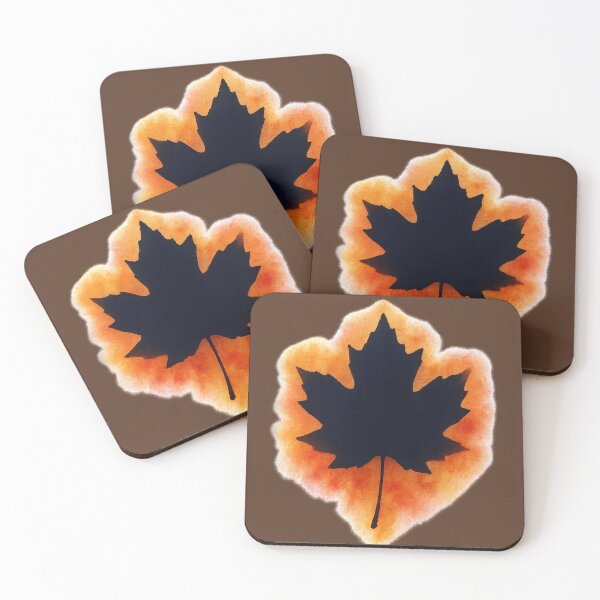 Artikelvorschau, Herbstliche Ahornblatt-Silhouette – Herbstliche Naturkunst entworfen und verkauft von BROHLine Studio.