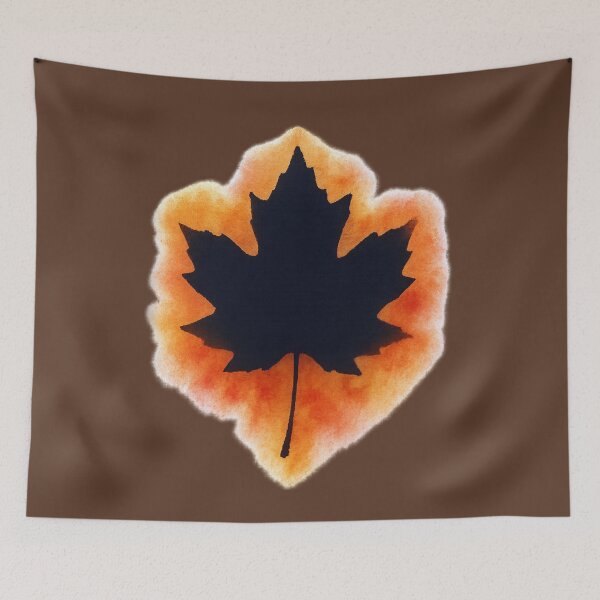 Item preview,  Autumn Maple Leaf Silhouette – Fall Nature Art designed and sold by BROHLine Studio.