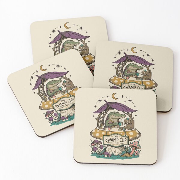 Item preview, The Swamp Cup - Vintage Alligator Coffee Shop designed and sold by JEMAR Designs.