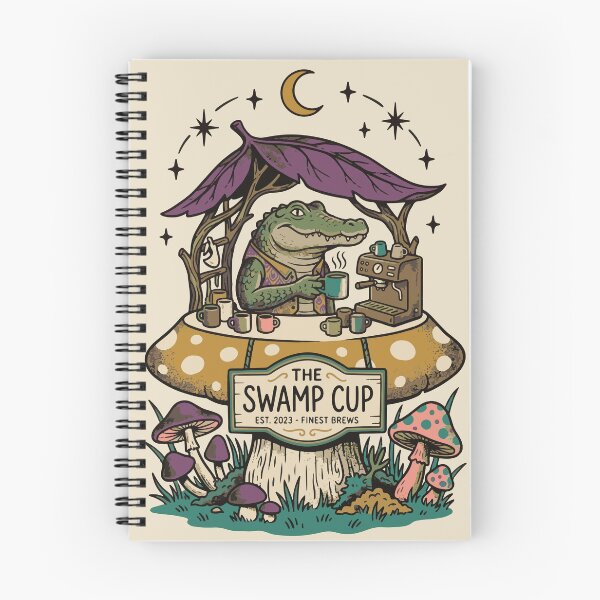 Item preview, The Swamp Cup - Vintage Alligator Coffee Shop designed and sold by JEMAR Designs.