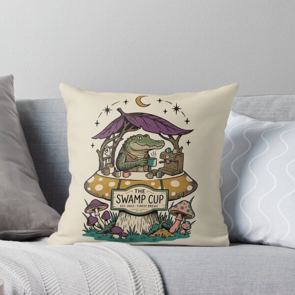 Item preview, The Swamp Cup - Vintage Alligator Coffee Shop designed and sold by JEMAR Designs.