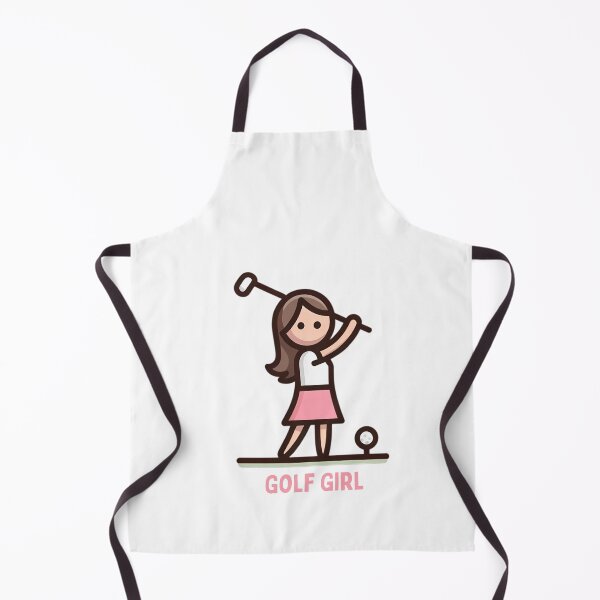 Item preview, Cute Golf Girl Cartoon Illustration designed and sold by LivingInThinAir.