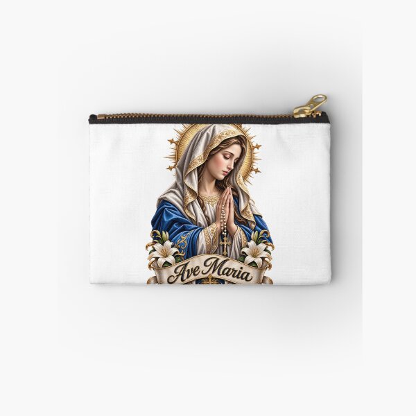 Item preview, Ave Maria Catholic Christian Mary Vintage Religious Floral Design designed and sold by Legacy Apparel Co..
