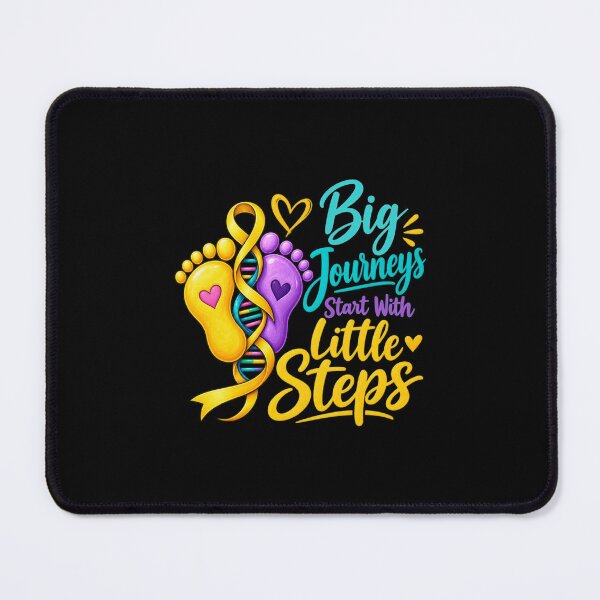 Item preview, Big Journeys Start With Little Steps Pediatric Cancer Awareness designed and sold by PunchDrop.