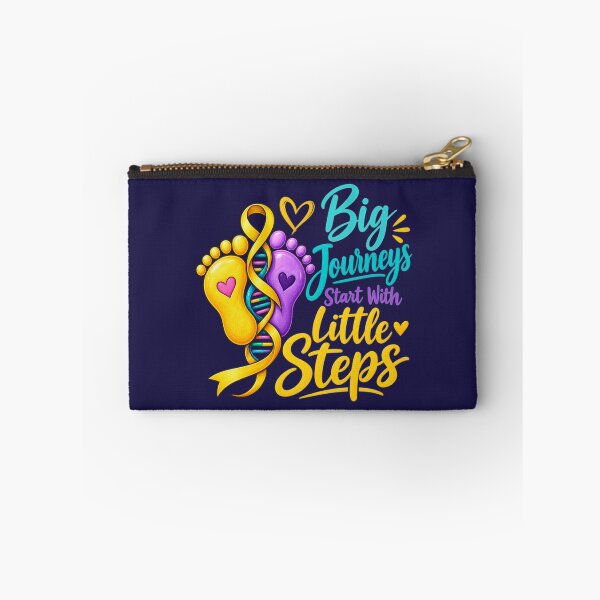 Item preview, Big Journeys Start With Little Steps Pediatric Cancer Awareness designed and sold by PunchDrop.