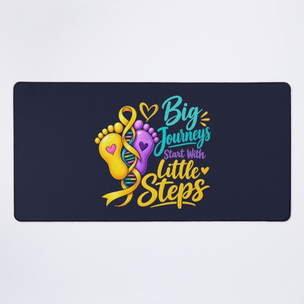 Item preview, Big Journeys Start With Little Steps Pediatric Cancer Awareness designed and sold by PunchDrop.