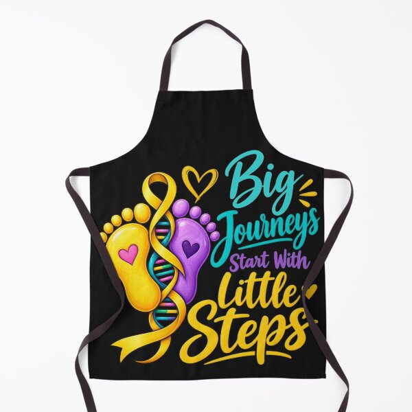 Item preview, Big Journeys Start With Little Steps Pediatric Cancer Awareness designed and sold by PunchDrop.