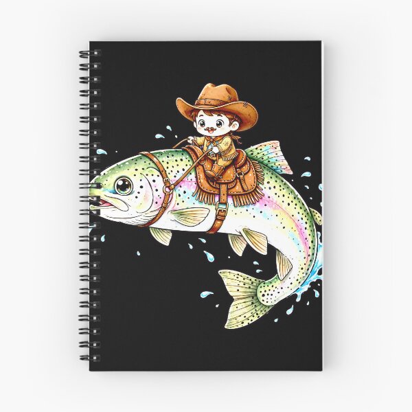 Item preview, Cowboy Trout Rainbow Fishing Western Style Design for Anglers and Fishermen Gift designed and sold by Teetreasure2.