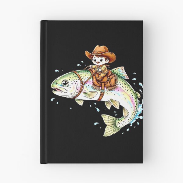 Item preview, Cowboy Trout Rainbow Fishing Western Style Design for Anglers and Fishermen Gift designed and sold by Teetreasure2.