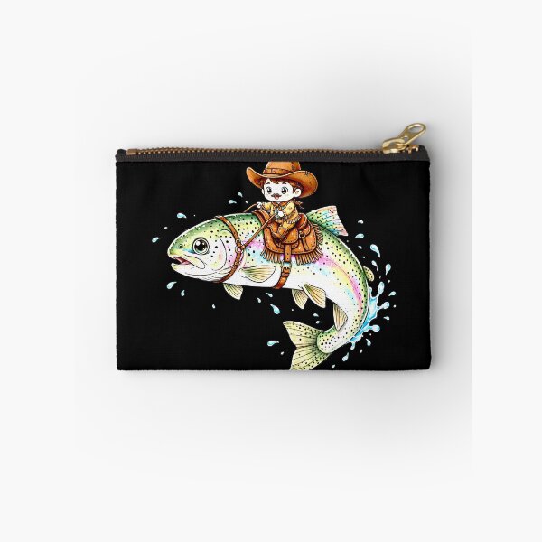 Item preview, Cowboy Trout Rainbow Fishing Western Style Design for Anglers and Fishermen Gift designed and sold by Teetreasure2.