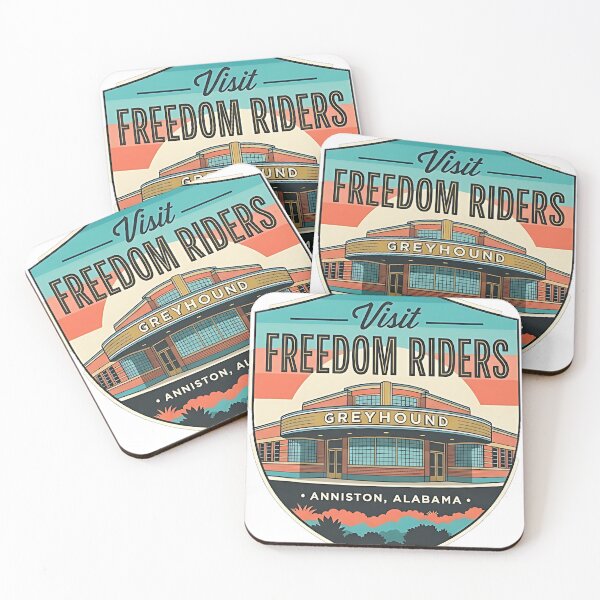 Item preview, Freedom Riders National Monument Summer Panorama Sticker designed and sold by DetourDgn.
