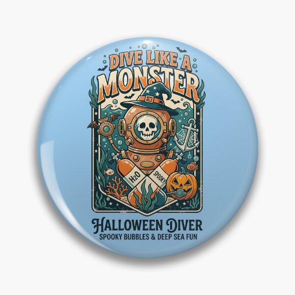 Artikelvorschau, Dive like a monster - Halloween diver entworfen und verkauft von ParadoxParadox.