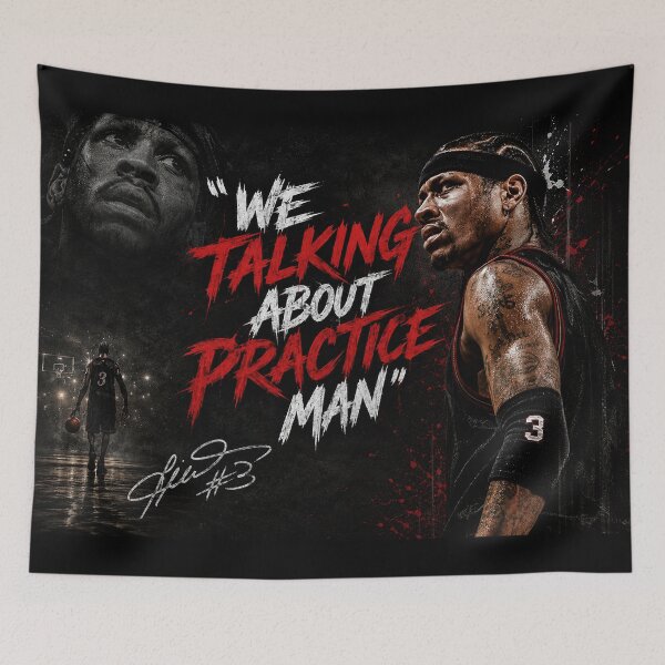 Item preview, We talking about practice man - AI designed and sold by BallerQuotes.