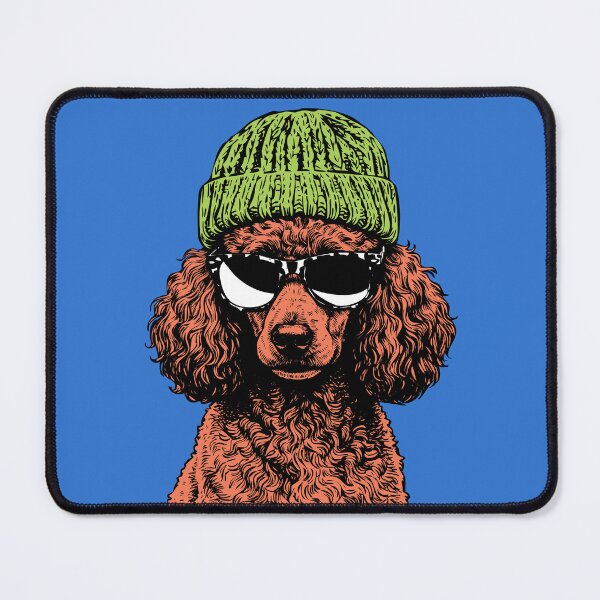 Item preview, Poodle With Beanie and Sunglasses designed and sold by MZS Studio.