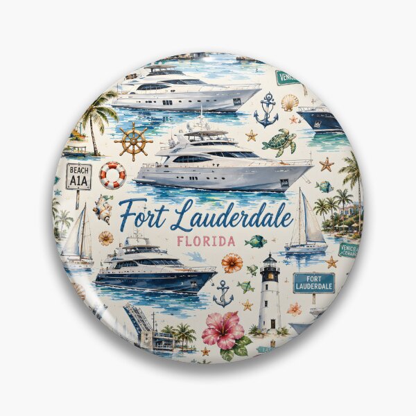 Item preview, Patrón costero de Fort Lauderdale designed and sold by TinyWeird.