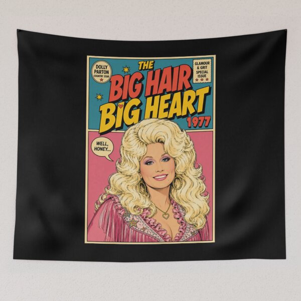 Item preview, Big Hair Big Heart Dolly Parton Vintage Comig designed and sold by GuadaPeran.