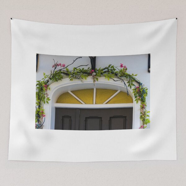 Item preview, Elegant Front Door With Pink Garland and Greenery Arch Decor for Home Entryway Style Accent designed and sold by Nmallia.