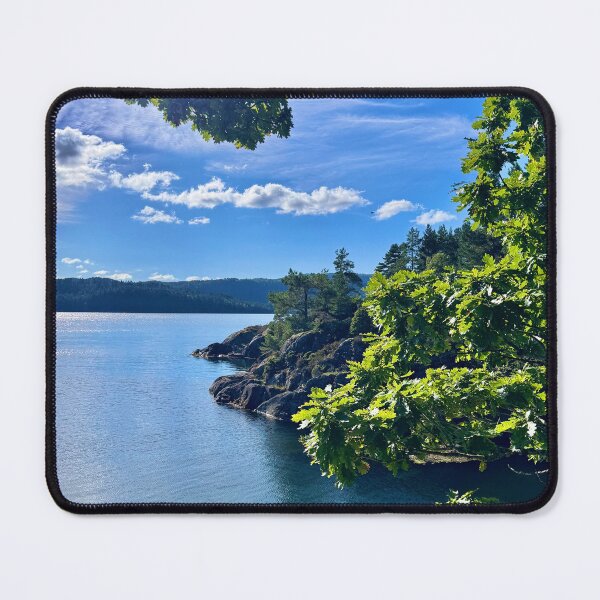 Item preview, Right before going out for fishing - a warm and sunny Norwegian day in end of August  designed and sold by GoldenWavesAndWilds.