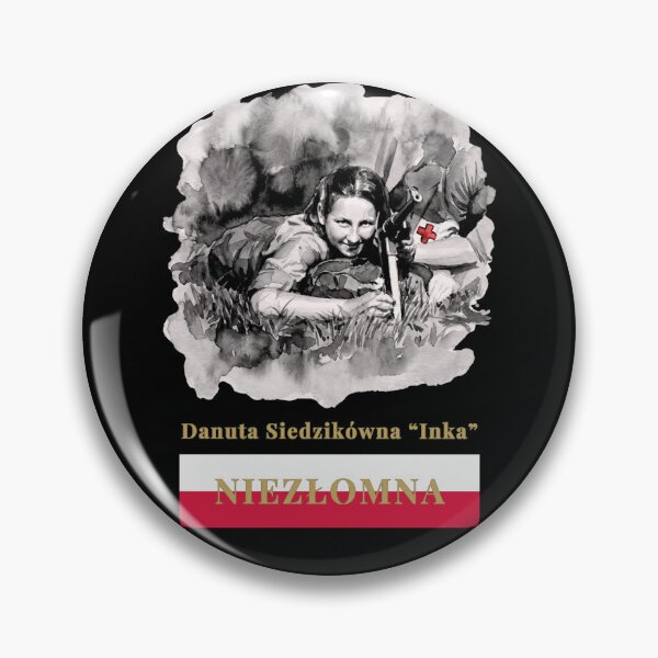 Artikelvorschau, Danuta Siedzikówna „Inka“ NIEZŁOMNA – Polnisches Aquarell-Porträt einer Sanitäterin aus dem Zweiten Weltkrieg von All43 entworfen und verkauft von All43.