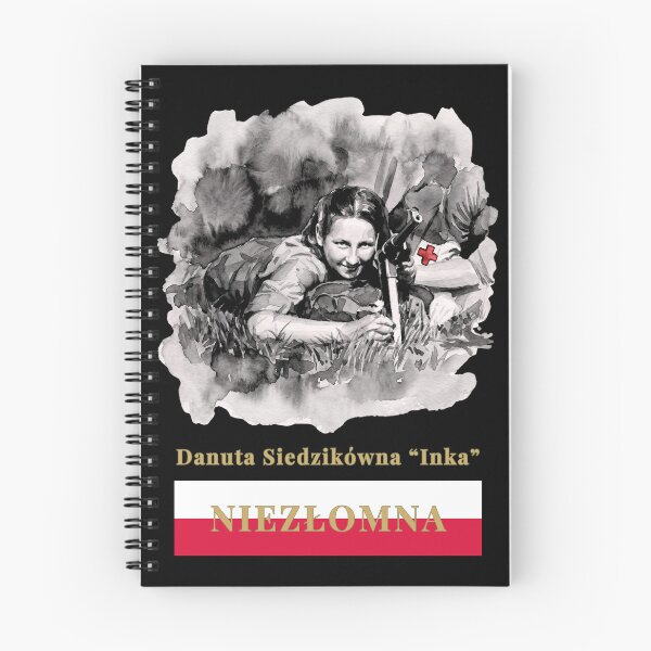 Item preview, Danuta Siedzikówna "Inka" NIEZŁOMNA - Polish WWII Heroine Medic Watercolor Portrait by All43 designed and sold by All43.