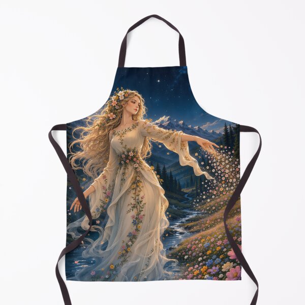 Item preview, Spring Goddess Setting the Mountains Abloom designed and sold by FriskyLemur.