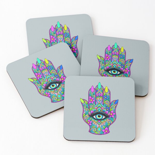 Item preview, Mystic Hamsa Eye – Colorful Boho Protection T-Shirt designed and sold by Aimetoi.