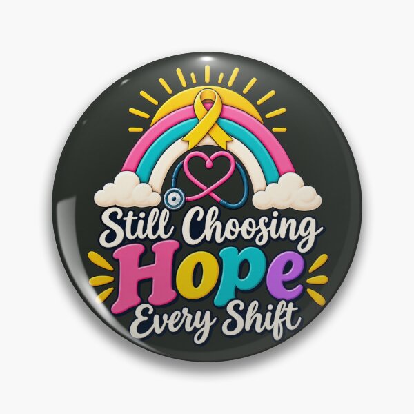 Item preview, Pediatric Oncology Nurse Still Choosing Hope Every Shift designed and sold by PunchDrop.