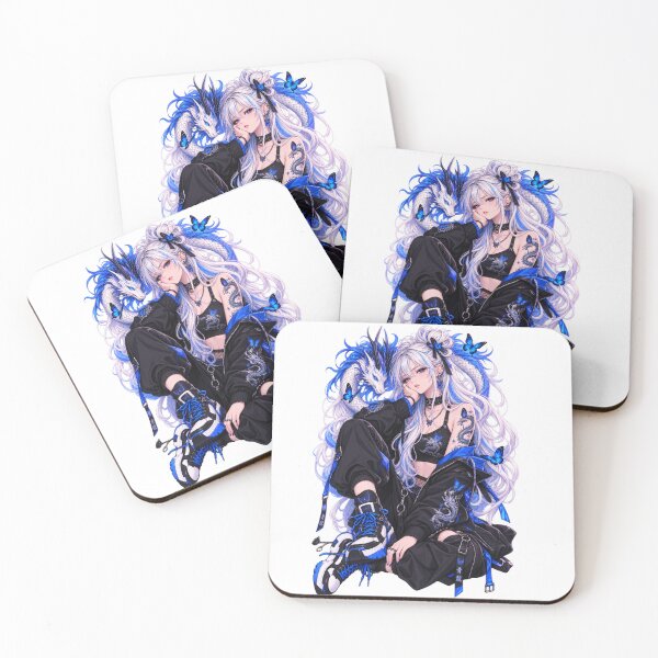 Item preview, Azure Dragon – Anime Girl and Dragon designed and sold by Sariphy.