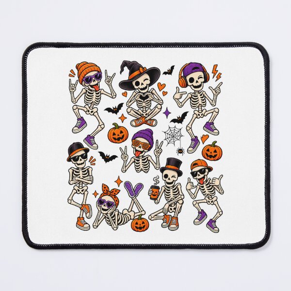 Item preview, Cute Halloween Skeleton Squad Funny Spooky Skeletons designed and sold by afr-saad.
