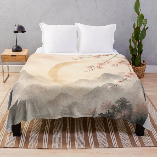 Artikelvorschau, Sakura Enso Wandposter | Kirschblüten-Zen-Kreis, Japanische Frühlingsdeko entworfen und verkauft von LuminaKage.