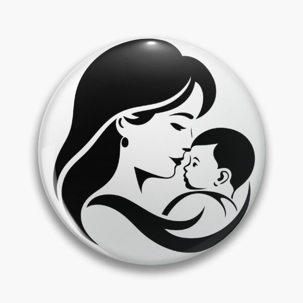 Item preview, Mother and Baby Love Minimalist Line Art – Motherhood and Maternal Love Design designed and sold by TotemTshirt.