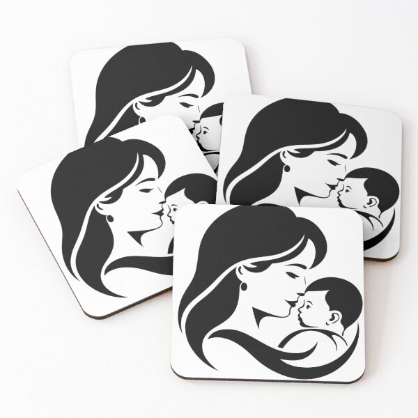 Item preview, Mother and Baby Love Minimalist Line Art – Motherhood and Maternal Love Design designed and sold by TotemTshirt.