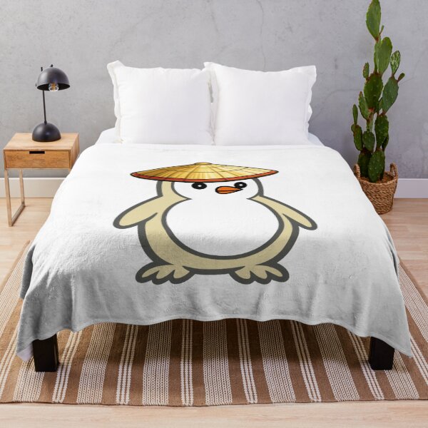 Item preview, Pippo Penguin with Japanese Kasa – Cute Cartoon Penguin Character designed and sold by Pippo-Penguin.