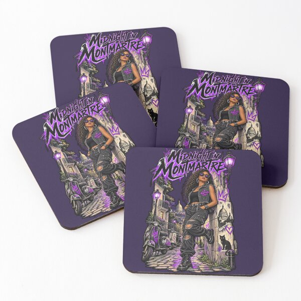 Item preview, Midnight Montmartre – Urban Streetwear Art with Bold Purple Graffiti designed and sold by CurrentPhase.
